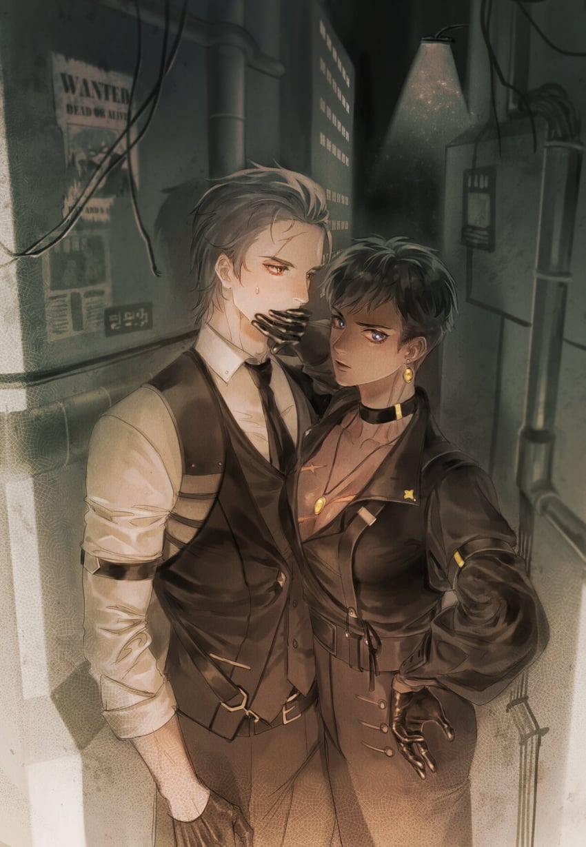 krom ledios and zaira (lord of heroes) drawn by loh_kz