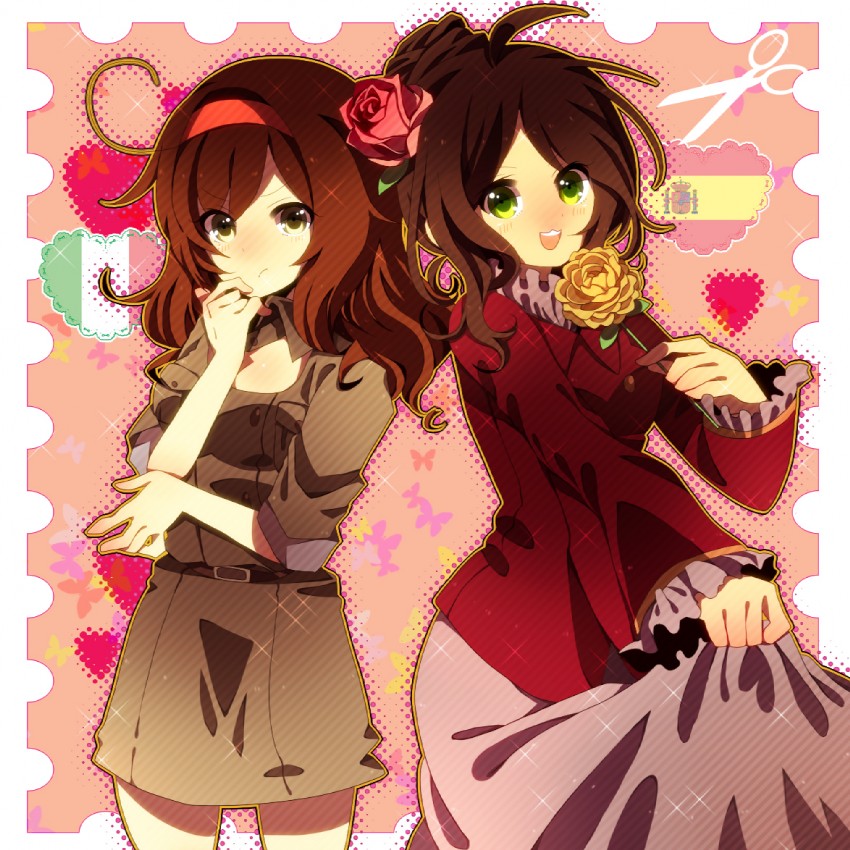 southern italy and spain (axis powers hetalia) drawn by amano_hotaru_(hotaama)