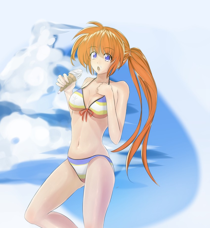 takamachi nanoha (lyrical nanoha and 1 more) drawn by sonyntendo