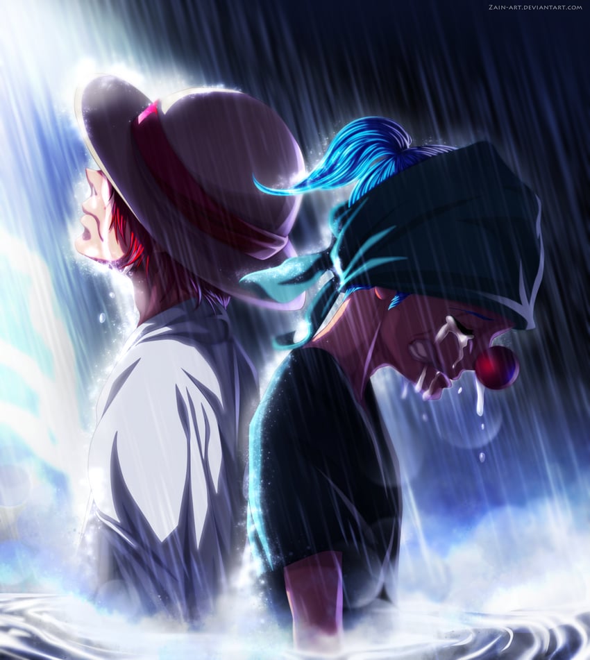 shanks and buggy the clown (one piece) drawn by zain-art