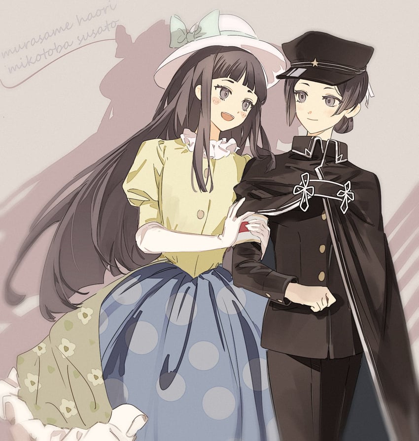 susato mikotoba, rei membami, and ryutaro naruhodo (ace attorney and 2 more) drawn by haita1hao