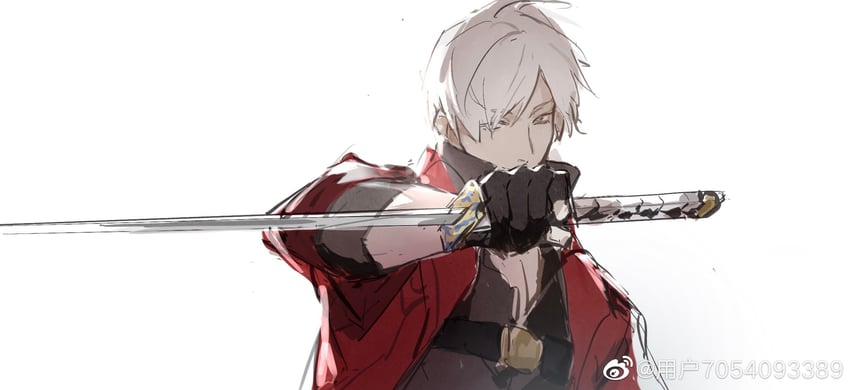 dante (devil may cry and 1 more) drawn by weibo_7054093389