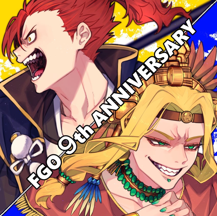 quetzalcoatl and mori nagayoshi (fate and 1 more) drawn by ochi_gero