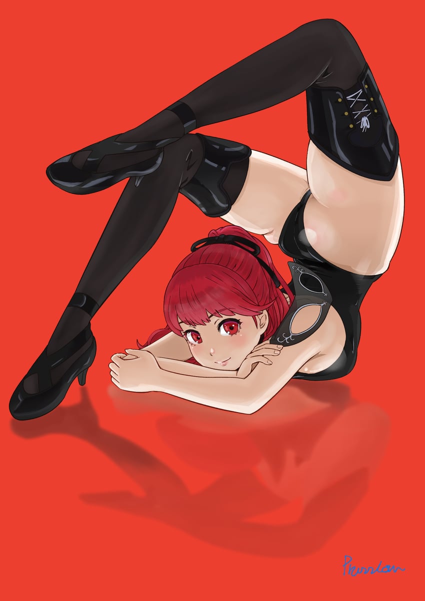 yoshizawa kasumi (persona and 2 more) drawn by springhead