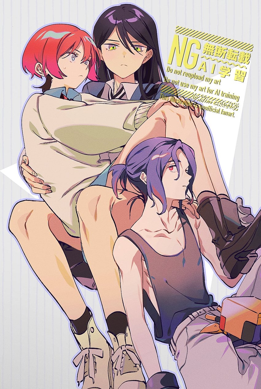 amate yuzuriha, shuji ito, nyaan, and conch (gundam and 1 more) drawn by hinoe_(right-hnxx03)