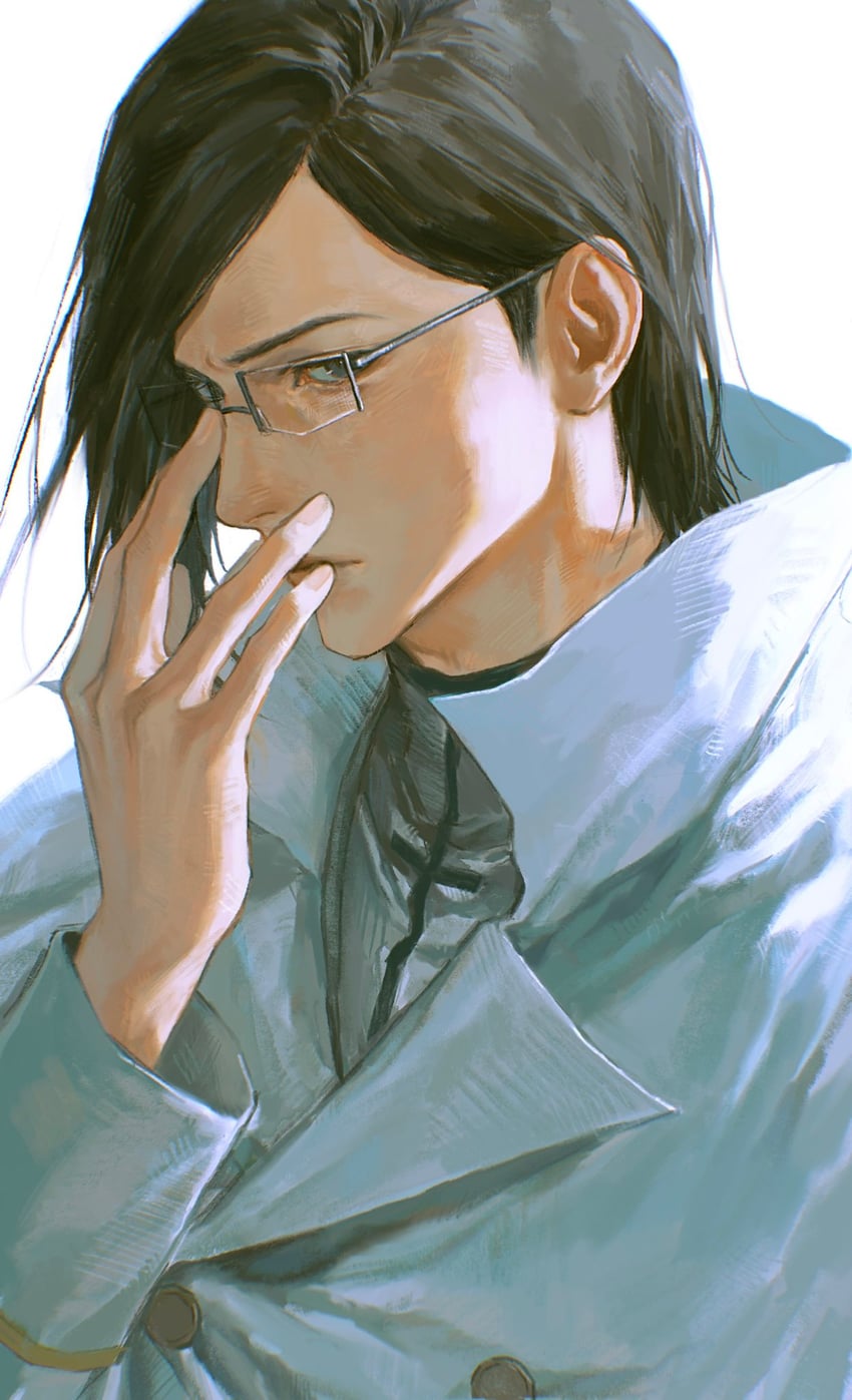 ishida uryuu (bleach and 1 more) drawn by nk_6fal