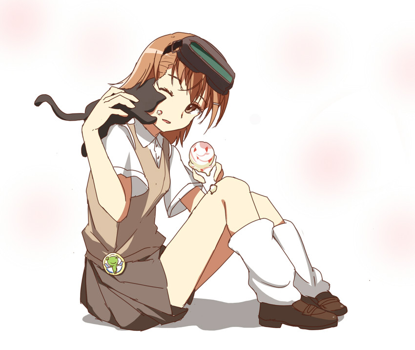 gekota, misaka imouto, misaka imouto 10032's cat, and misaka imouto 9982 (toaru majutsu no index and 2 more) drawn by bison_cangshu