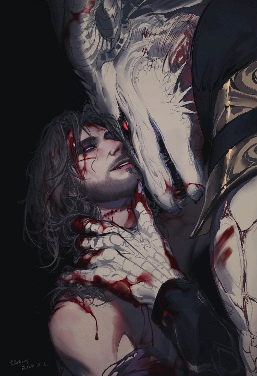 gale and the dark urge (dungeons & dragons and 2 more) drawn by exclusiverobert