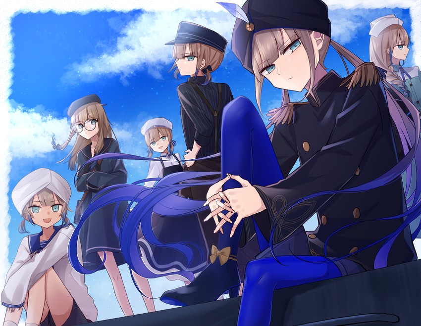 nemo, captain nemo, marine nemo, professor nemo, nurse nemo, and 2 more (fate and 1 more) drawn by hatuki_82