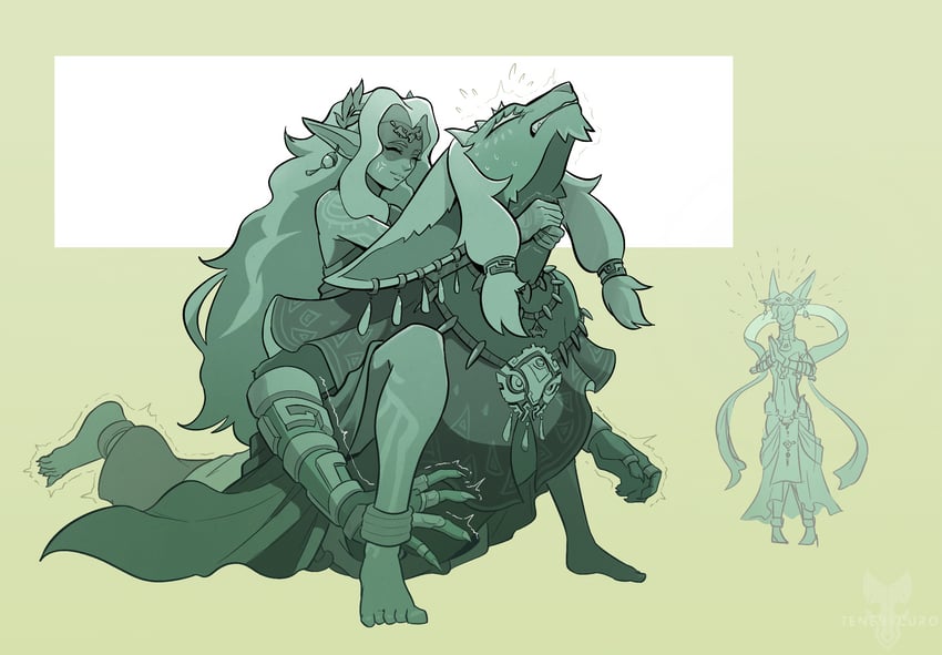 sonia, rauru, and mineru (the legend of zelda and 1 more) drawn by tenebscuro