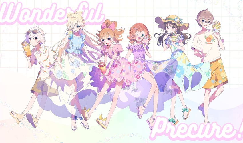 nekoyashiki yuki, inukai komugi, nekoyashiki mayu, inukai iroha, toyama satoru, and 1 more (precure and 1 more) drawn by serizawa_serizane