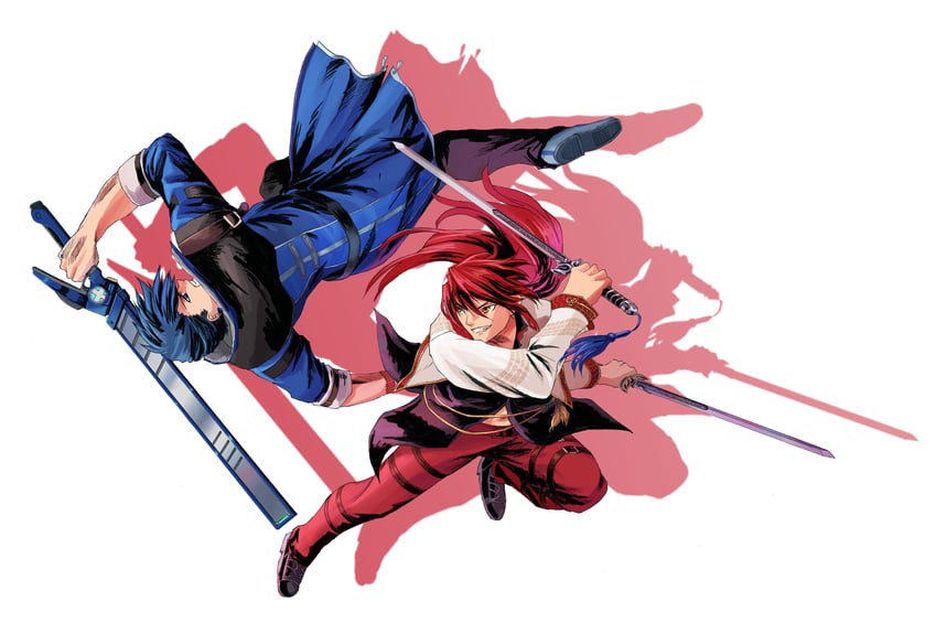 van arkride and aaron wei (eiyuu densetsu and 2 more) drawn by aa_naruhhodo