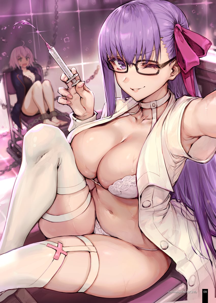 jeanne d'arc alter and bb (fate and 1 more) drawn by haoni