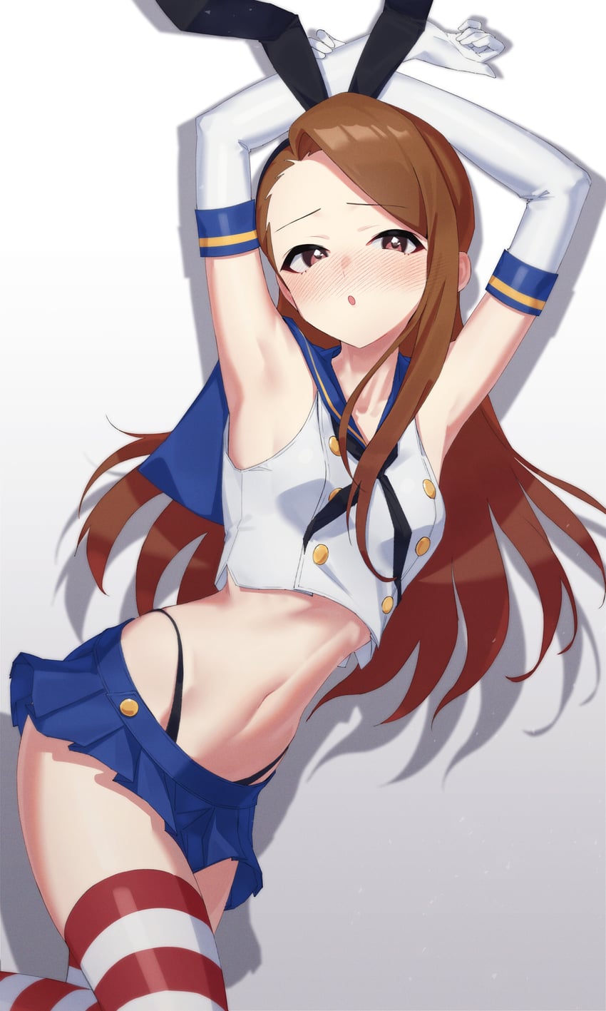 shimakaze and minase iori (kantai collection and 3 more) drawn by 24riside
