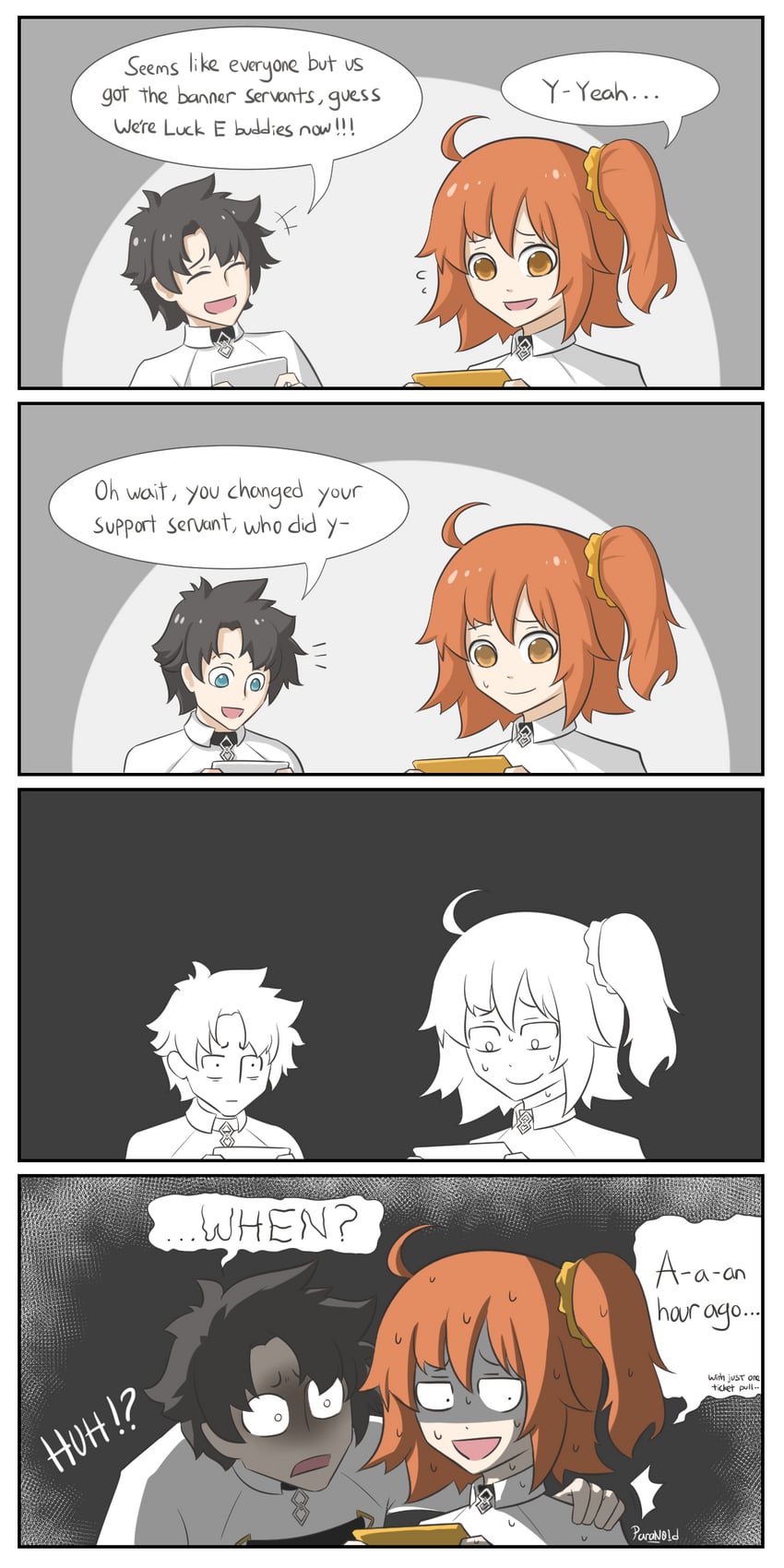 fujimaru ritsuka (fate and 1 more) drawn by paran01d