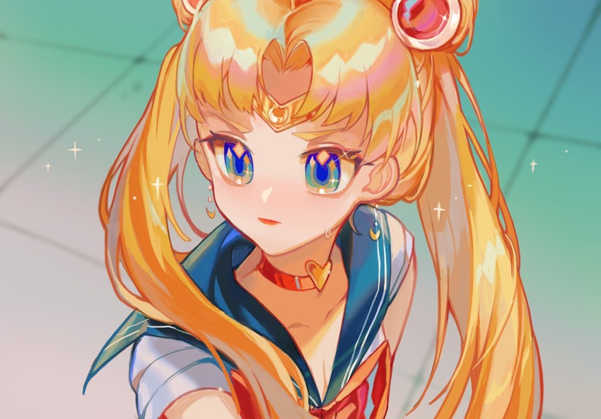 tsukino usagi and sailor moon (bishoujo senshi sailor moon and 1 more) drawn by x_zhaohuan_x