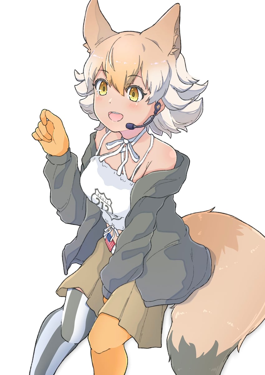 coyote (kemono friends and 1 more) drawn by ikacho_(_ika_cho)
