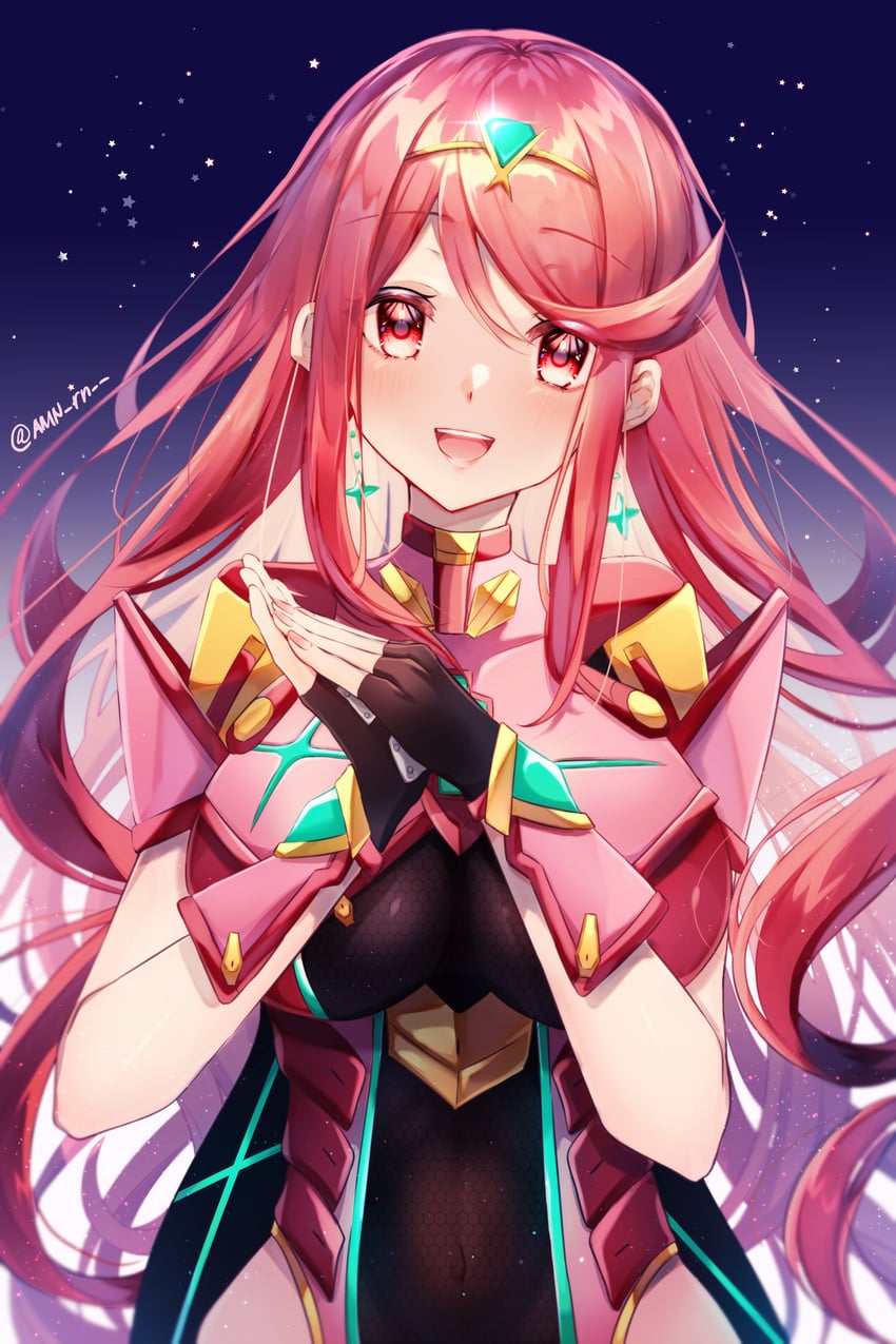 pyra (xenoblade chronicles and 1 more) drawn by amanoru_mozuku