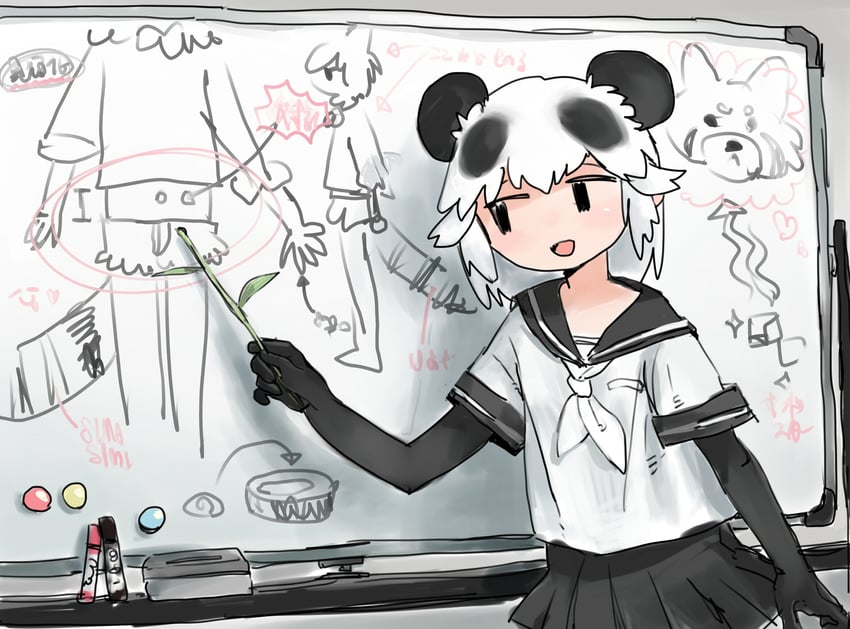 red panda and giant panda (kemono friends) drawn by pero_(sabuaka_bacon)