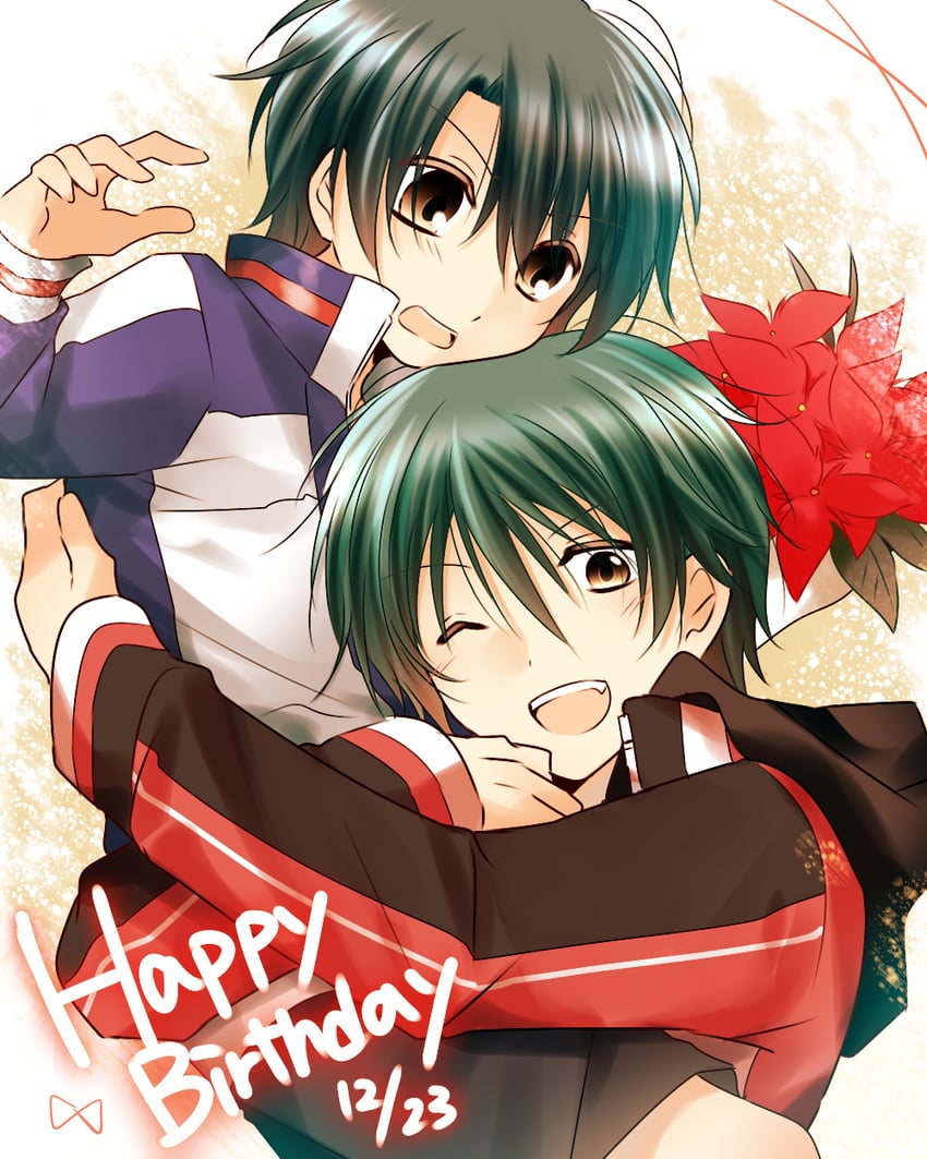 echizen ryooma and echizen ryooga (tennis no ouji-sama) drawn by mamibakuhatu