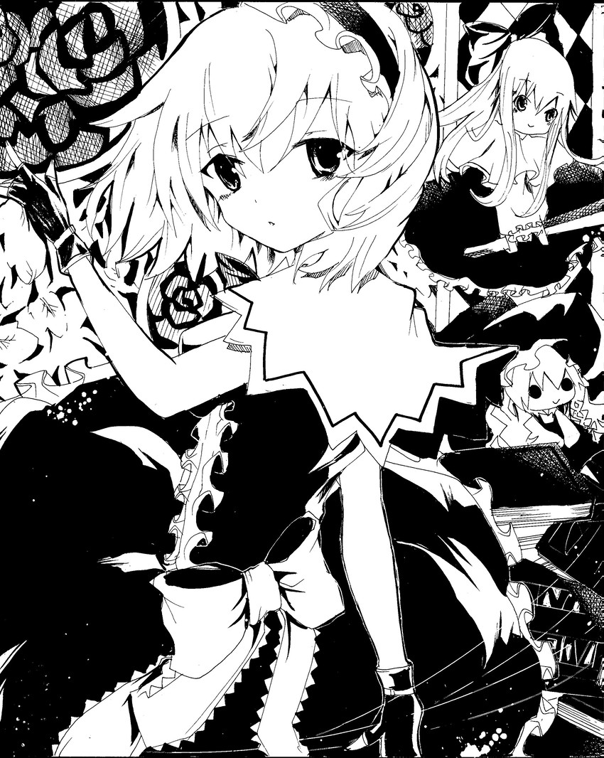kirisame marisa, alice margatroid, and shanghai doll (touhou) drawn by torajirou_(toraneko_zirou)