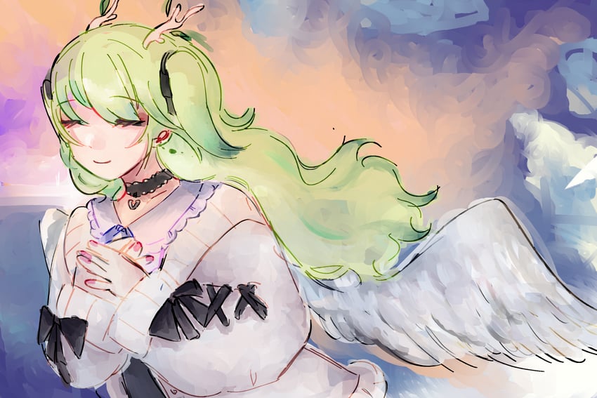 ceres fauna (hololive and 1 more) drawn by forsport