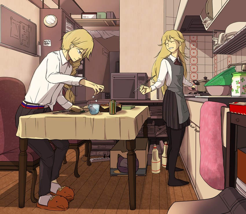 matin catorce and nox catorce (zektbach and 1 more) drawn by nao_(nokishita)