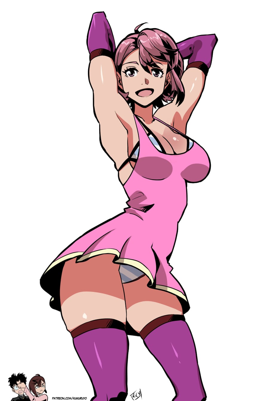 ayase momo, takakura ken, shiratori aira, and meme (dandadan and 1 more) drawn by kukuruyo