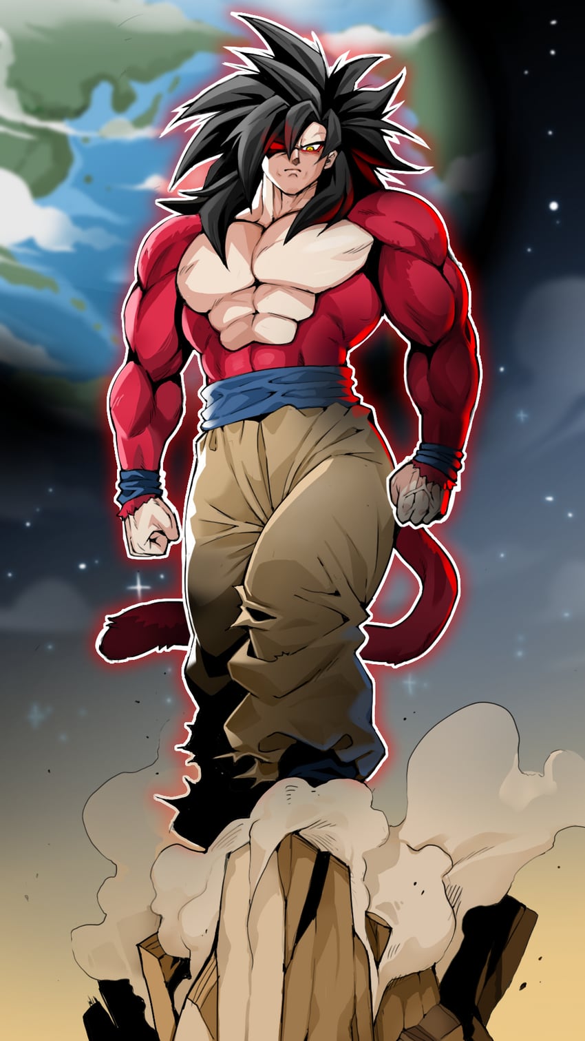 son goku (dragon ball and 1 more) drawn by freedom_(aass5404)
