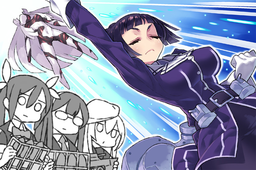 hibiki, ooyodo, verniy, tone, myoukou, and 2 more (kantai collection and 1 more) drawn by itsumo_nokoru