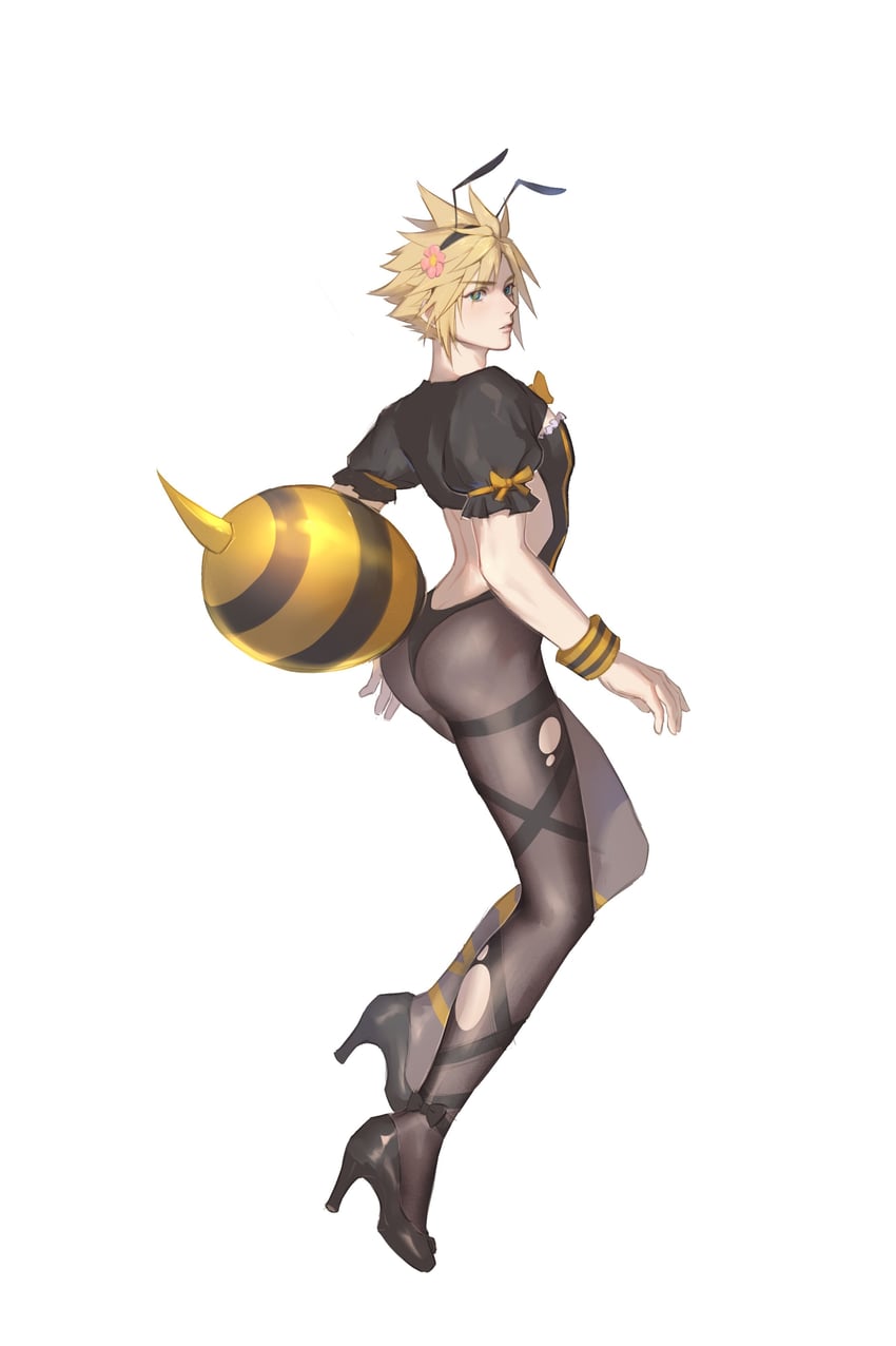 cloud strife (final fantasy and 2 more) drawn by chicken_movement