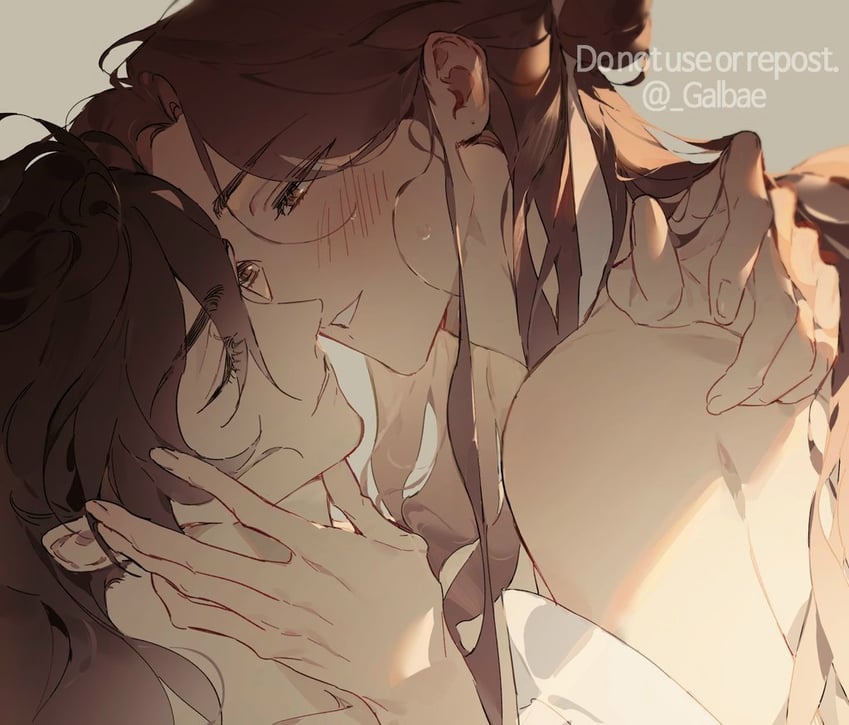 xie lian and hua cheng (tianguan cifu) drawn by galbae