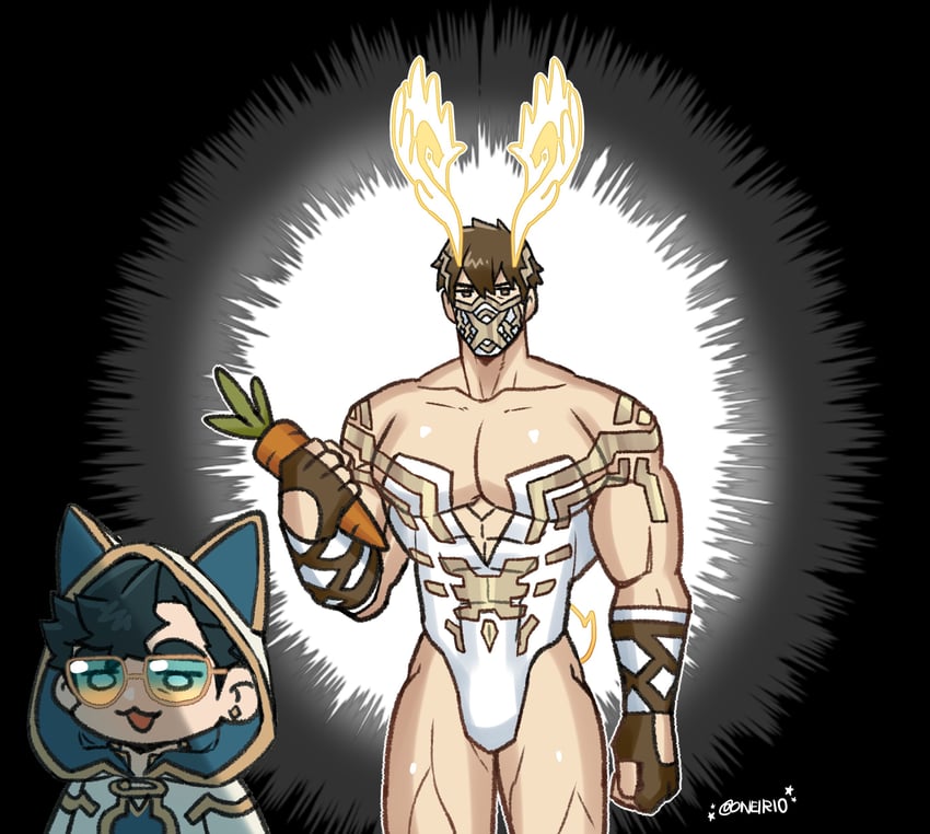 kiran, male kiran, and eikthyrnir (fire emblem and 1 more) drawn by oneirio