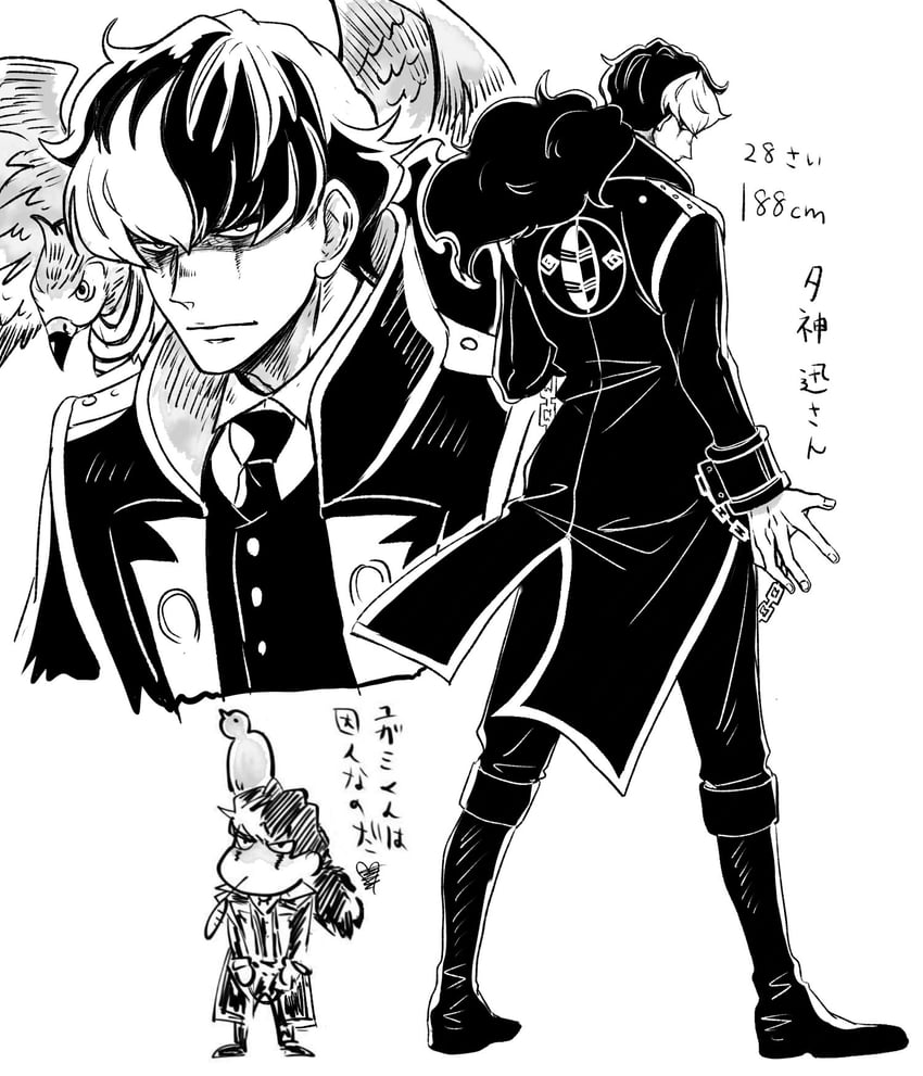 simon blackquill and taka (ace attorney) drawn by dante_itou