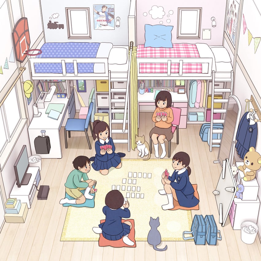 rilakkuma, korilakkuma, and ootani shouhei (original and 1 more) drawn by kiyo_(kyokyo1220)
