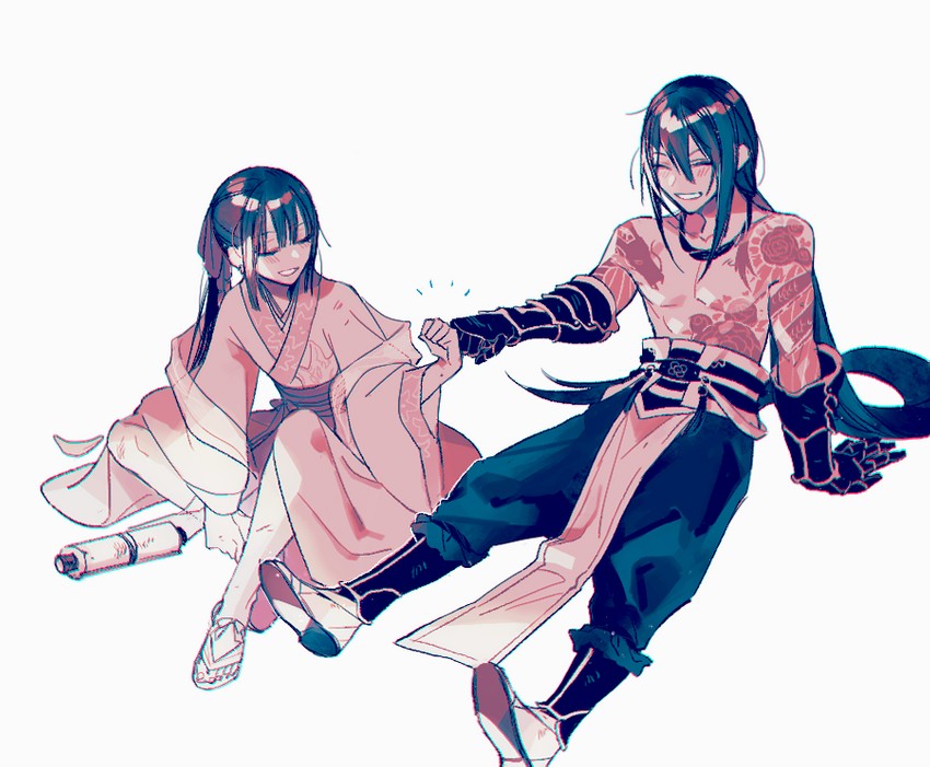 yan qing and jing ke (fate and 1 more) drawn by katagiri_(mighty_swing)