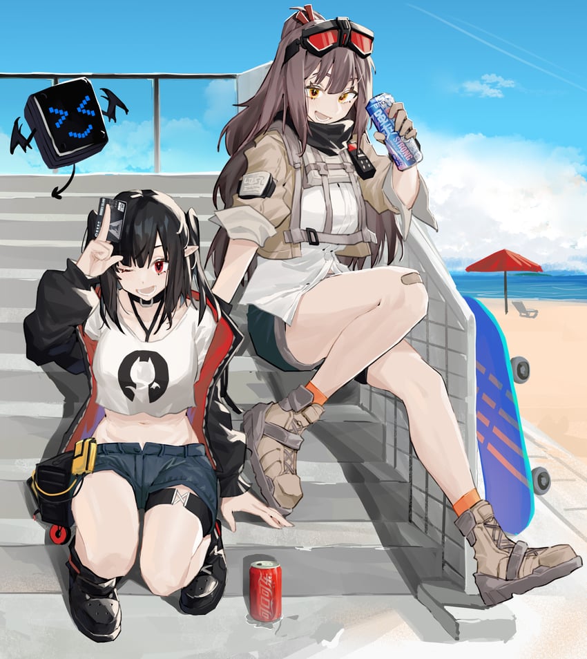 closure, lambda, and mayling shen (arknights and 2 more) drawn by renxzd