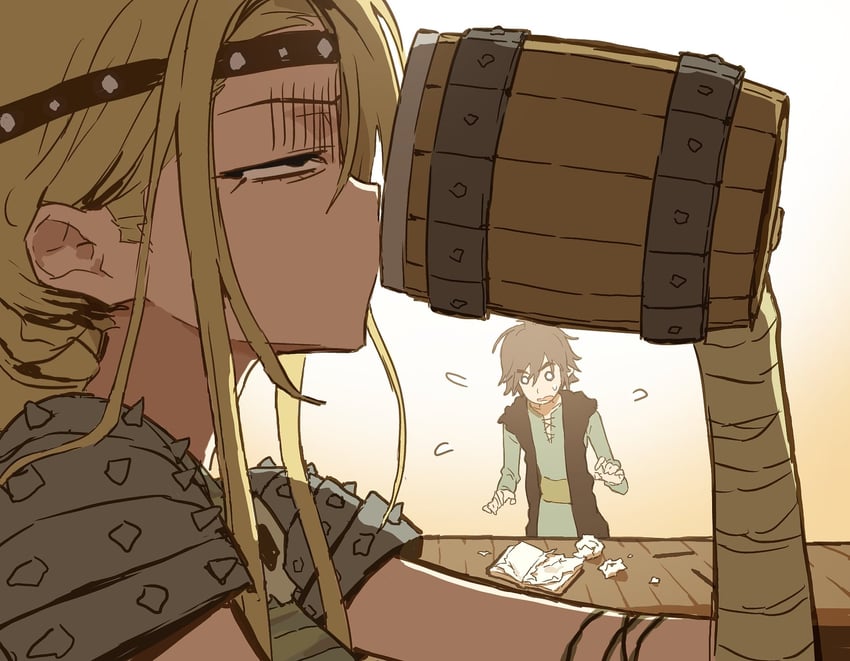 astrid hofferson and hiccup horrendous haddock iii (how to train your dragon) drawn by m_arijuan_a