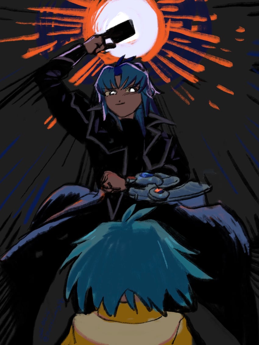 marufuji ryo and marufuji sho (yu-gi-oh! and 1 more) drawn by mochi2onigire