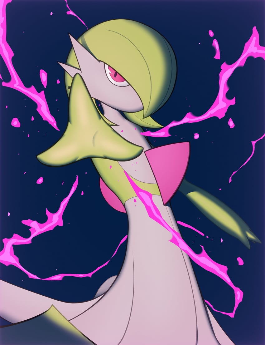 gardevoir (pokemon and 2 more) drawn by kihada_magulo