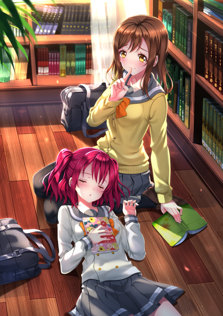 kunikida hanamaru and kurosawa ruby (love live! and 1 more) drawn by swordsouls
