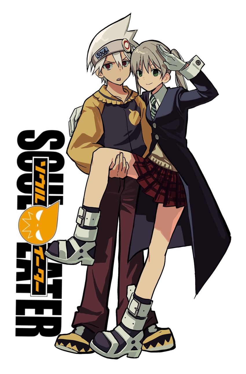 maka albarn and soul evans (soul eater) drawn by betti_(xx_betti)