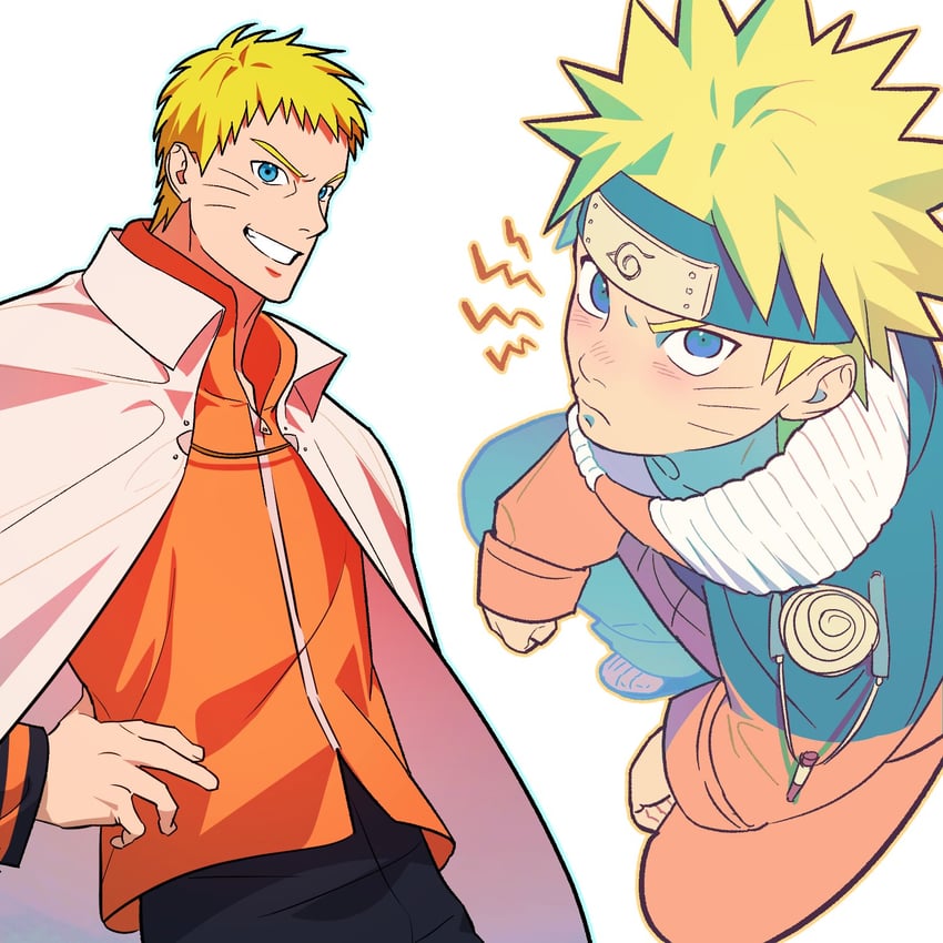 uzumaki naruto (naruto and 1 more) drawn by dswkd