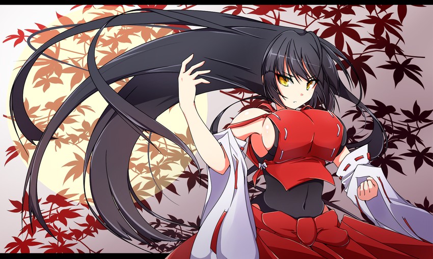 sendai hakurei no miko (original and 1 more) drawn by tenpesuto