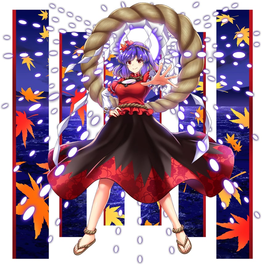 yasaka kanako (touhou and 2 more) drawn by rotte_(1109)