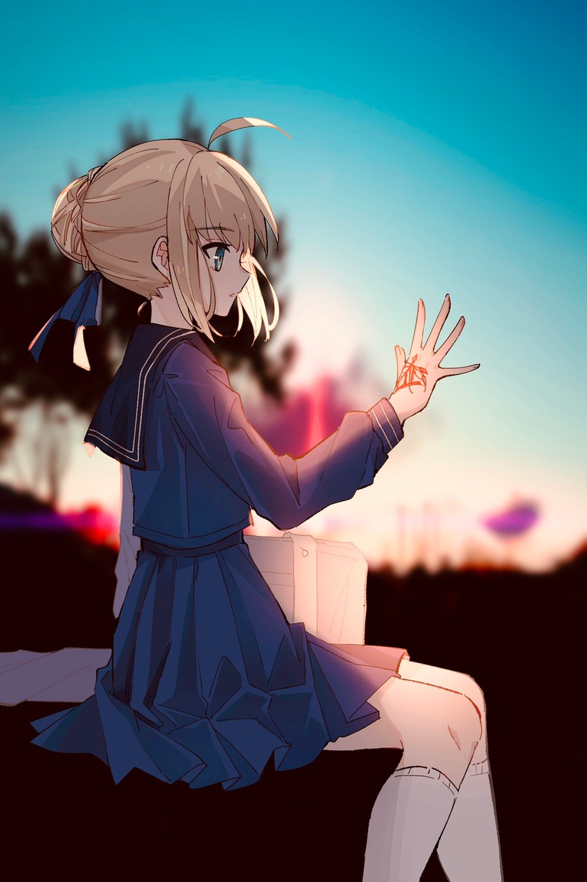 artoria pendragon and master artoria (fate and 1 more) drawn by nayu_tundora