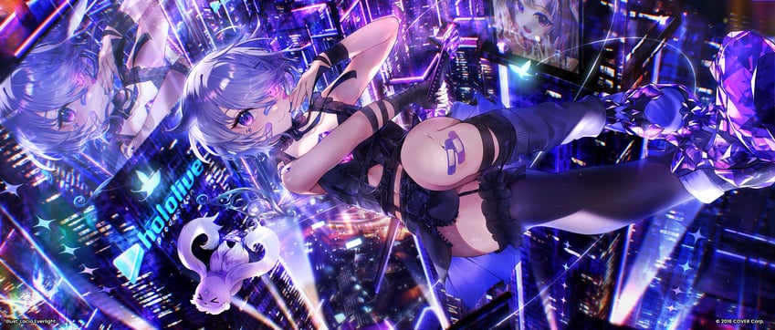 koseki bijou and geow (hololive and 1 more) drawn by lacia_everlight