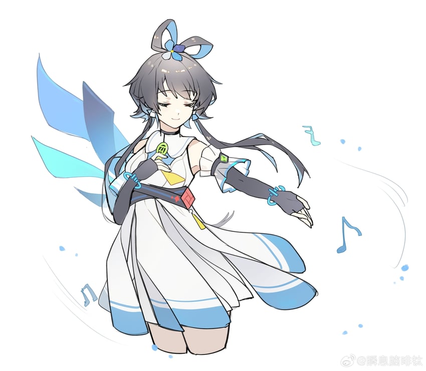 luo tianyi (vocaloid and 1 more) drawn by titaniumtai