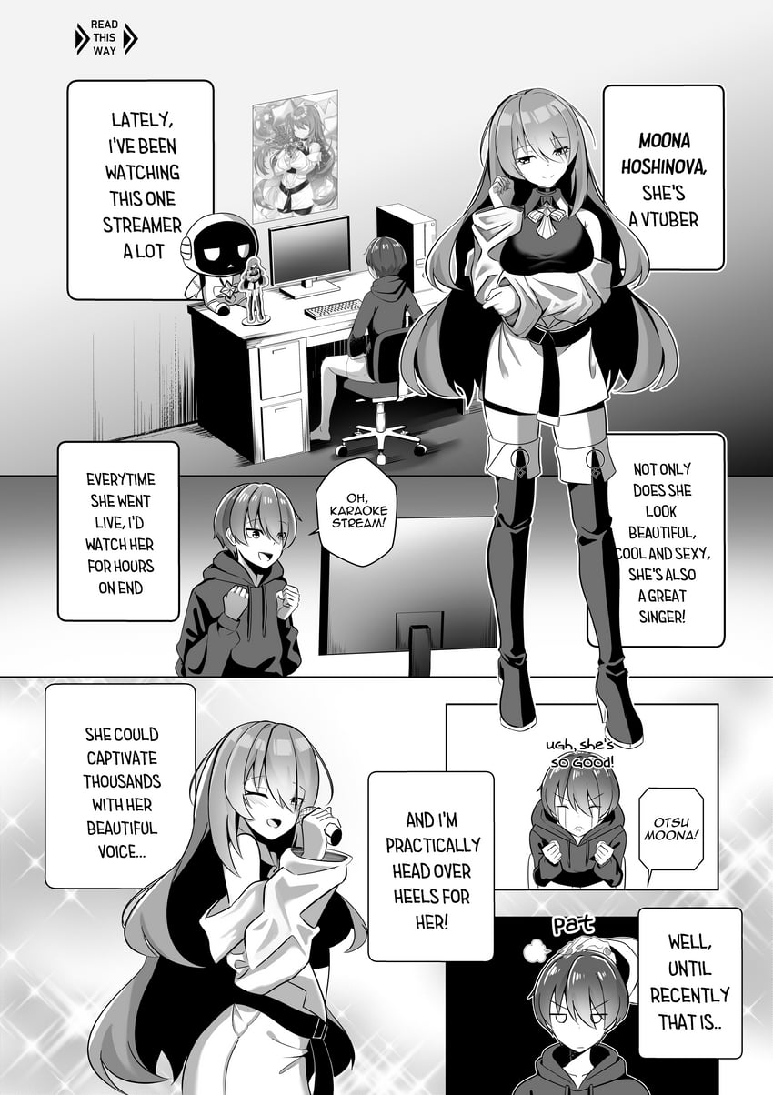 moona hoshinova and moonabito (hololive and 1 more) drawn by raikkonen