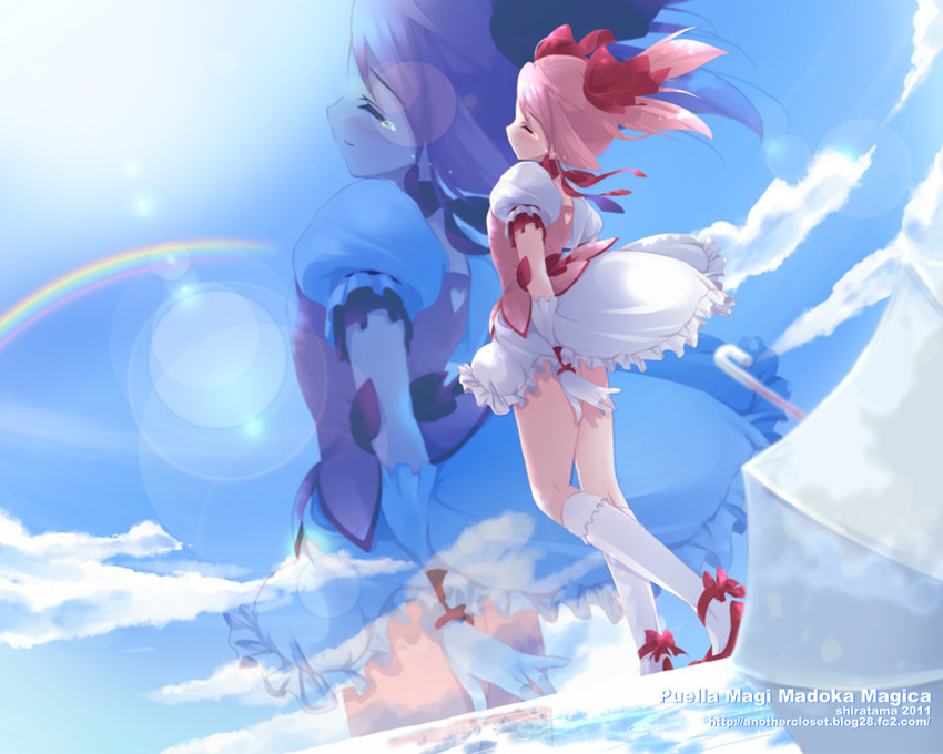 kaname madoka (mahou shoujo madoka magica) drawn by shiratama_(shiratamaco)